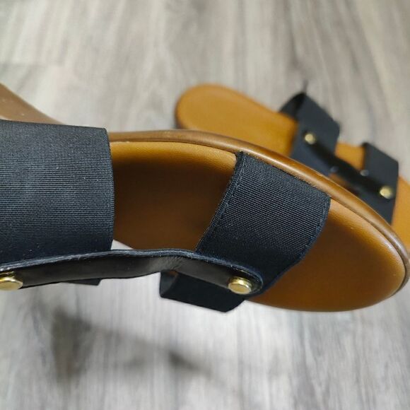 Italian Shoe Maker Slip On Stretch Band Sandals - Picture 11 of 13